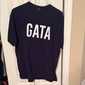 Navy Georgia Southern T-Shirt with White GATA Print